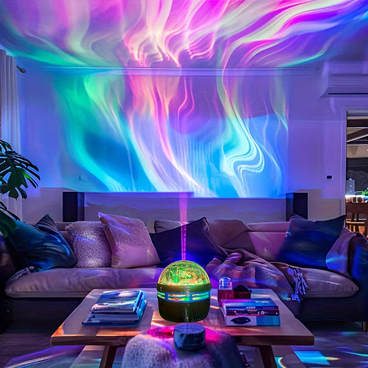 LED stjernehimmelprojektor, der simulerer nordlys og stjerner for ultimativ afslapning.