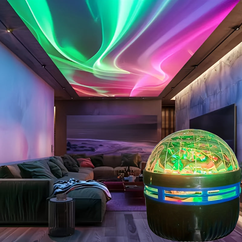 Elegant LED stjernehimmelprojektor med fjernbetjening til nem styring af lys og stemning.