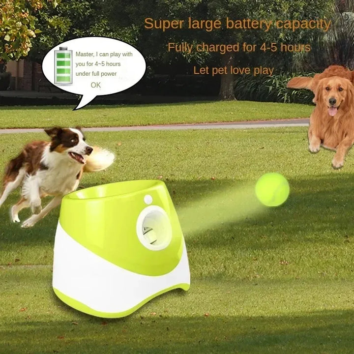 Automatisk boldkaster til hunde, USB-genopladelig, kompakt, i blå, grøn, lysegrøn, M, orange, til aktiv leg.