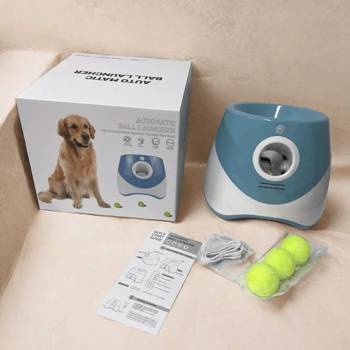 Automatisk boldkaster til hunde, USB-genopladelig, kompakt, i blå, grøn, lysegrøn, M, orange, til aktiv leg.