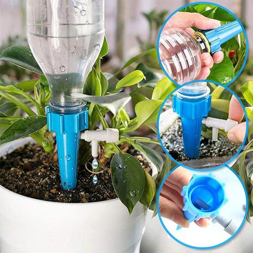 Nem automatisk plantevanding med drypvandingspind. Effektivt system til indendørs og udendørs brug.