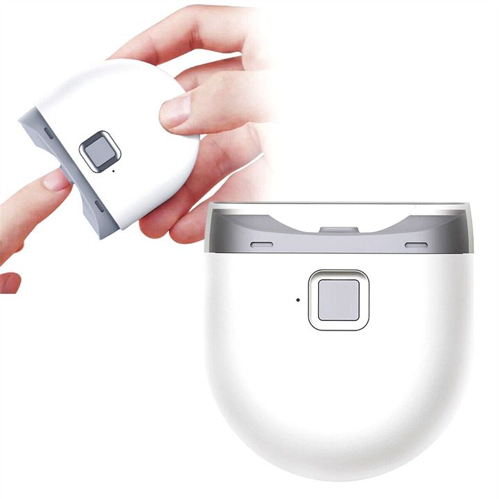 Automatisk elektrisk negleklipper med indbygget lys for nem og sikker neglepleje derhjemme. Perfekt til manicure.