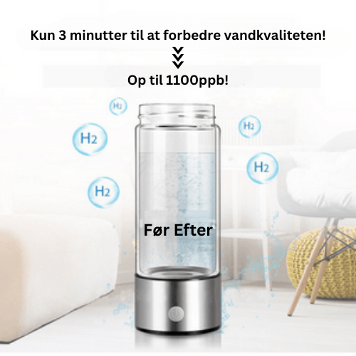 Genanvendelig brintvandflaske, der understøtter energi, velvære og immunforsvaret effektivt.