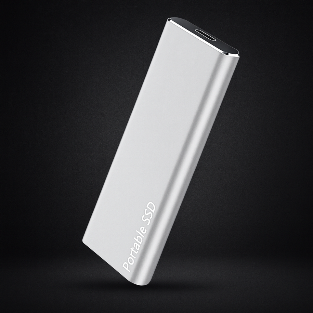 High-performance ekstern SSD for lynhurtig lagring og adgang til digitale filer via USB-C.