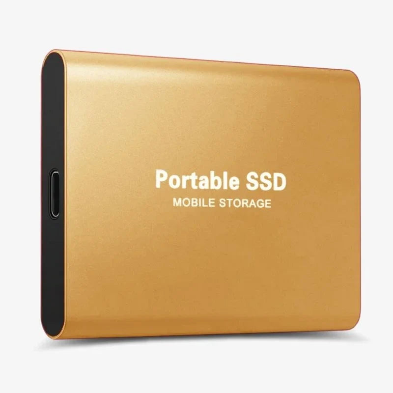 Højhastigheds ekstern SSD til sikker digital backup og mobil datalagring. Essentielt pc/Mac tilbehør.