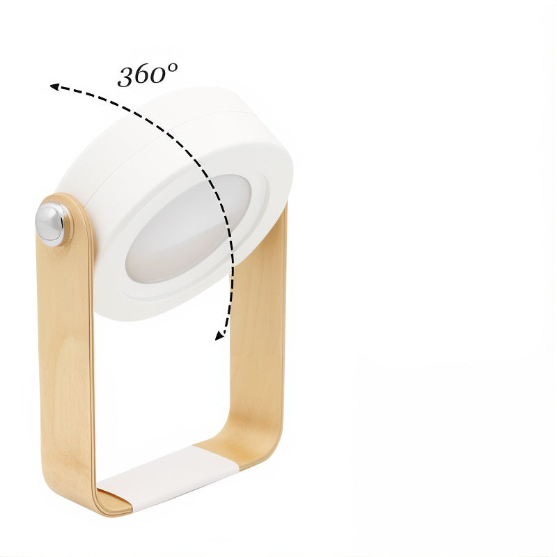 Elegant LED bordlampe i nordisk stil. Genopladelig og dæmpbar, perfekt til indendørs belysning.