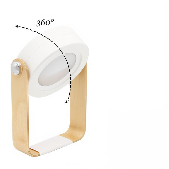 Elegant LED bordlampe i nordisk stil. Genopladelig og dæmpbar, perfekt til indendørs belysning.