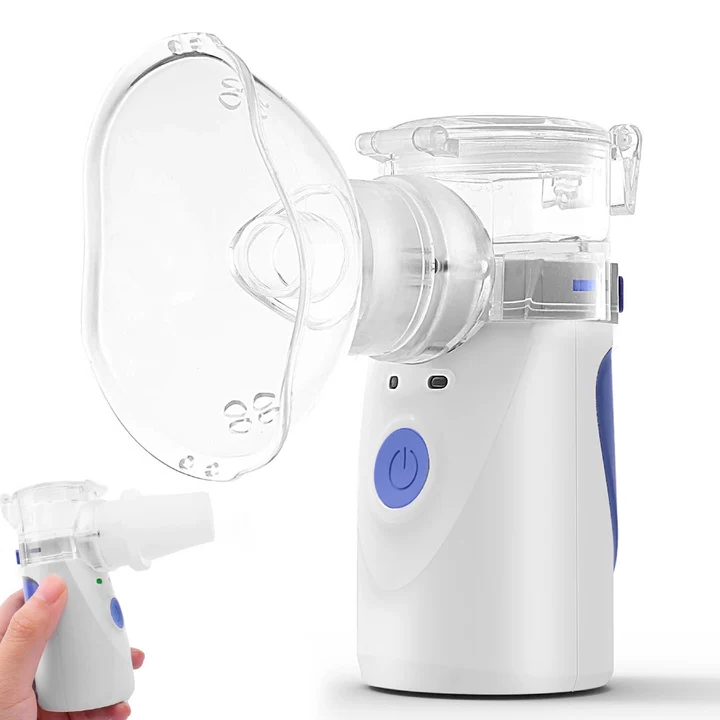 Bærbar mesh-inhalator til voksne og børn. Effektiv forstøver til medicin mod astma og KOL, stille og nem at bruge.