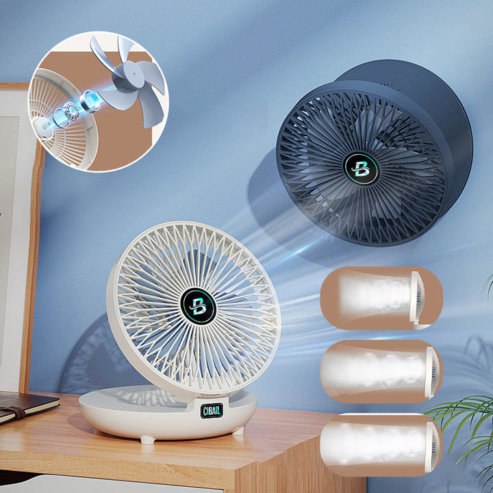 Effektiv, bærbar smart-ventilator for optimal indendørs køling og komfort.