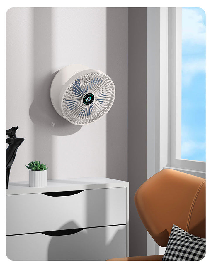 Smart, kompakt ventilator til personlig brug; ideel til hjemmekontor og rejser.