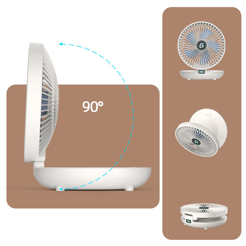 Justerbar bærbar ventilator; giver individuel køling for maksimal komfort året rundt.
