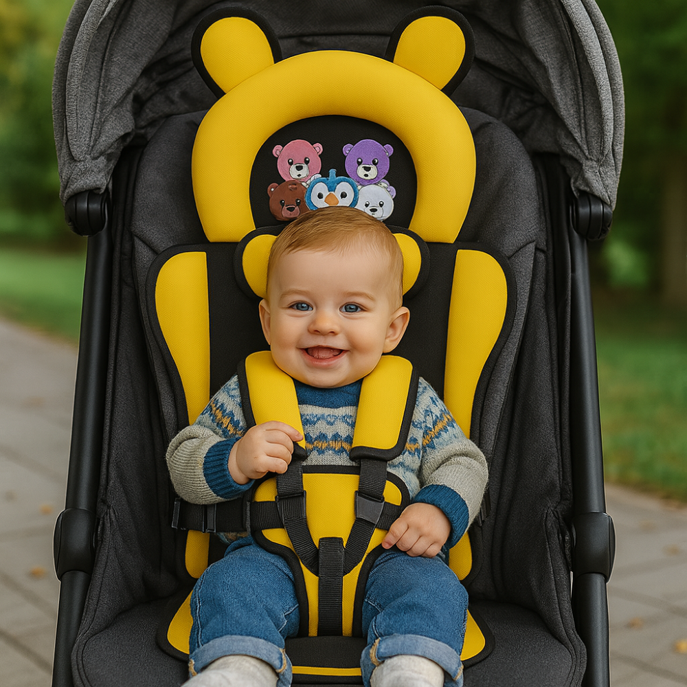 Sammenklappeligt transportabelt babystol, perfekt til rejser og nem at tage med overalt.