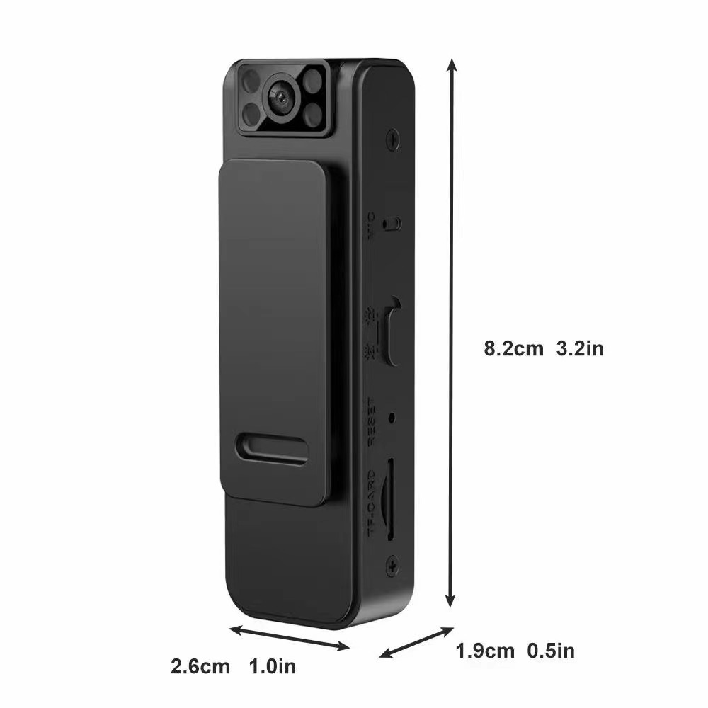Bærbart mini HD kamera med effektivt nattesyn for klar overvågning i mørke. Optimal sikkerhed med denne videooptager.