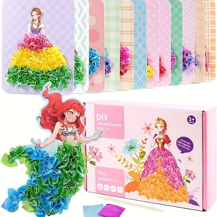 Børns kreative stofplader med 12 designs. Perfekt DIY diamantmaling sæt til timevis af sjov og børnekunst.