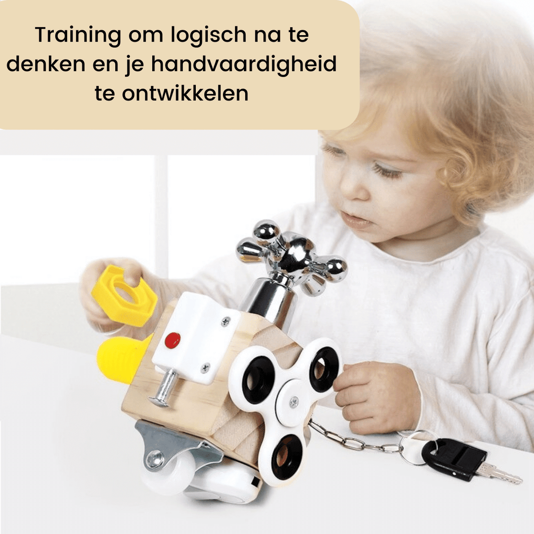 Træaktivitetskube Puslespil til Småbørn