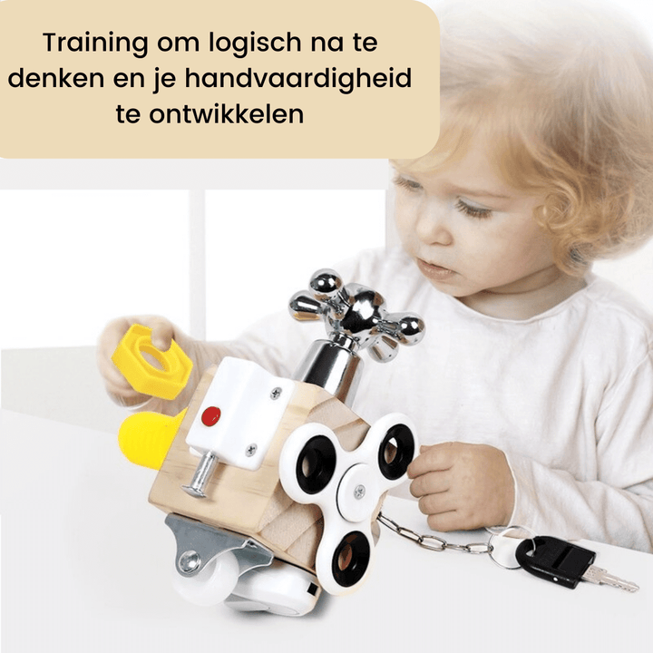 Træaktivitetskube Puslespil til Småbørn