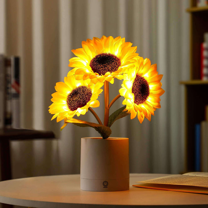 LED Solsikkelampe Stemningslys Dekolampe