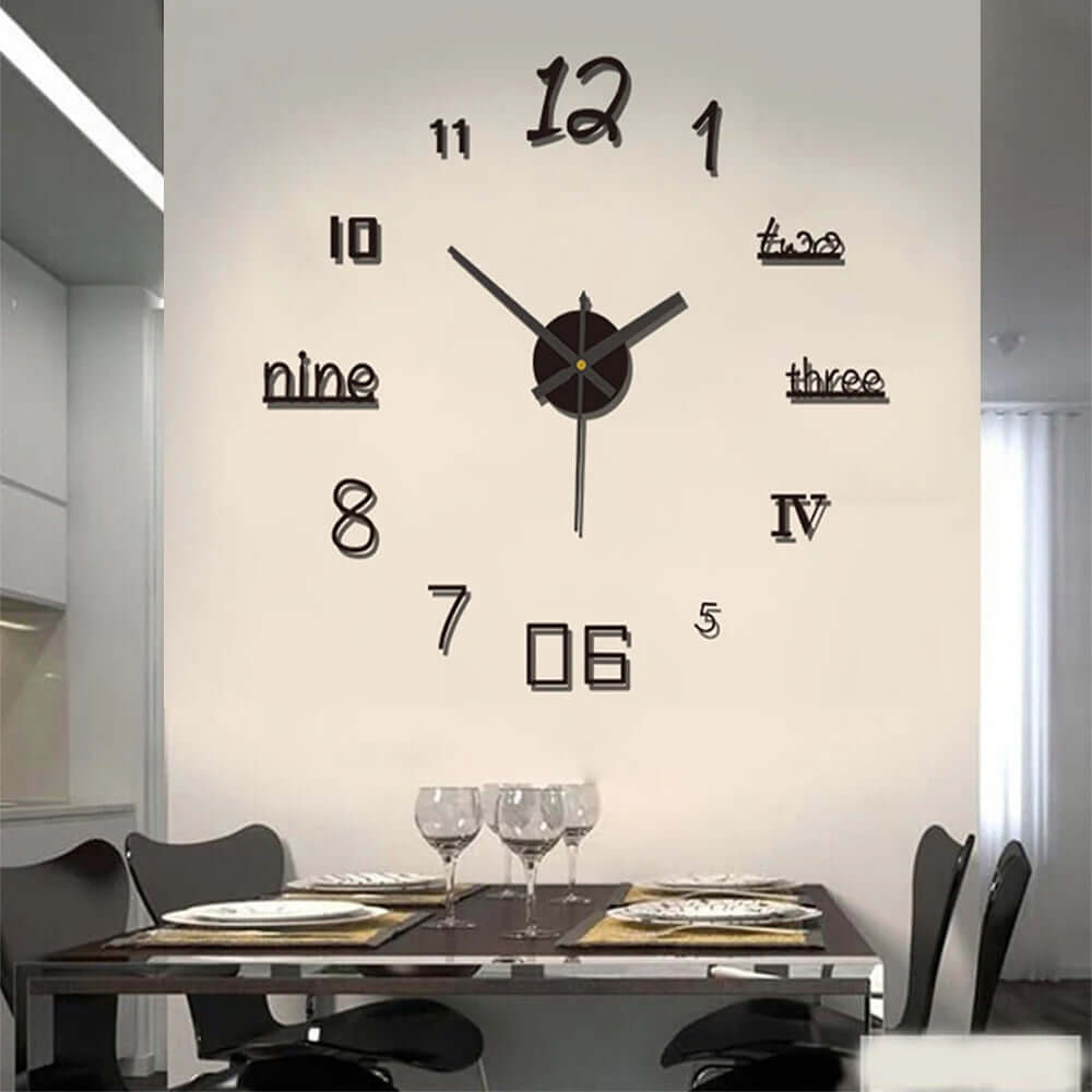 Moderne Design Vægur med Stille Urværk