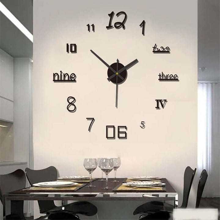 Moderne Design Vægur med Stille Urværk