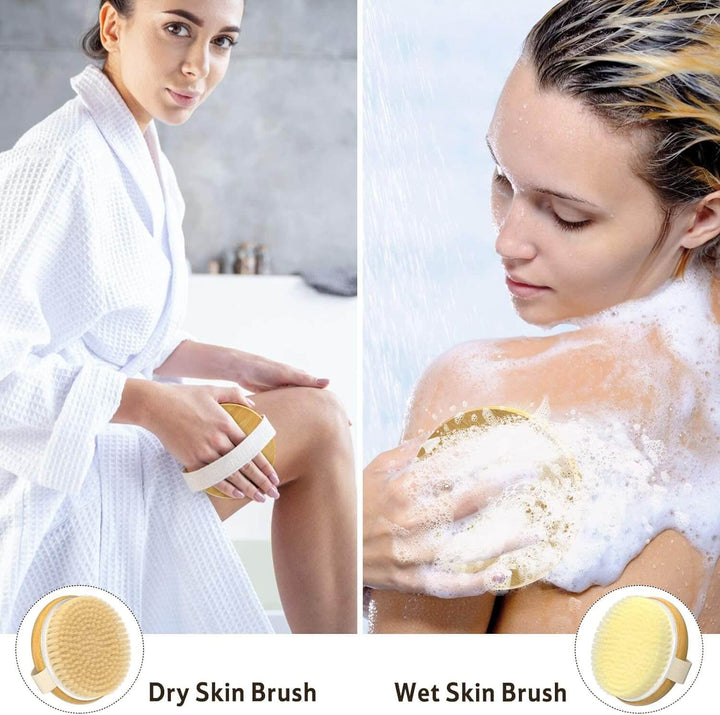 Tørbørste Kropsbørste Peeling Massagebørste