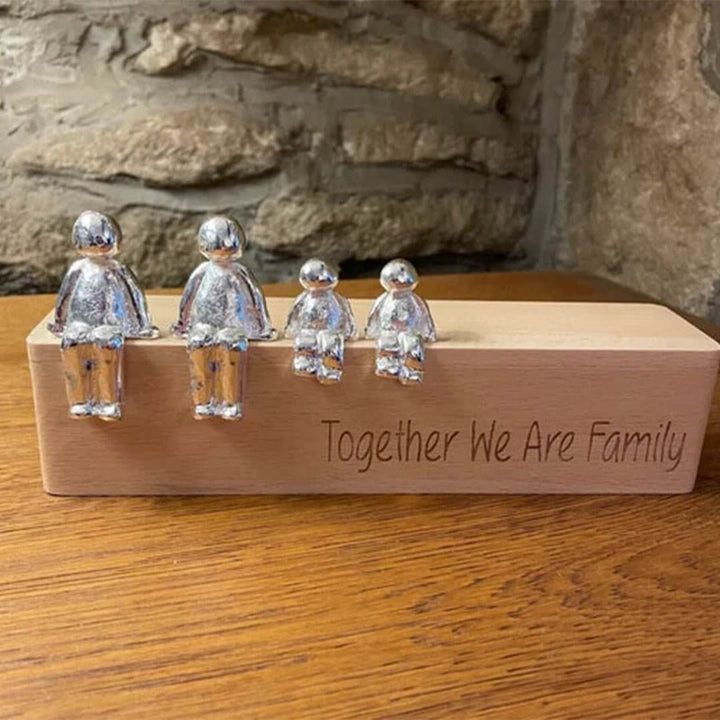 Familiestatue Enhed Sølv