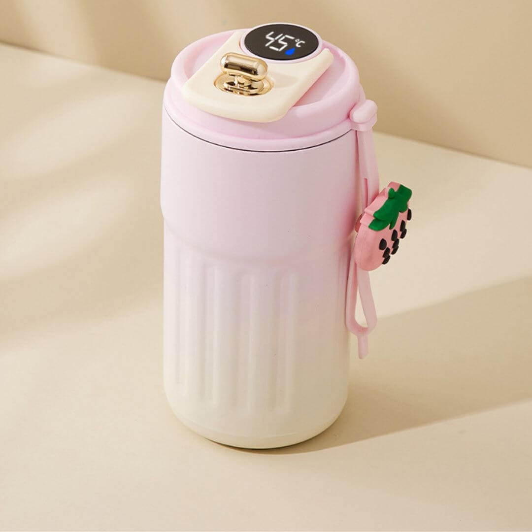 Isoleret termokop 450ml med LED temperaturvisning