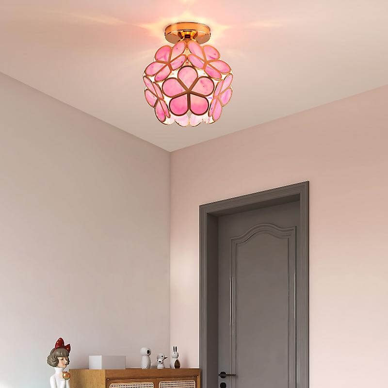 Loft Home Blomster Design Glas Loftlampe