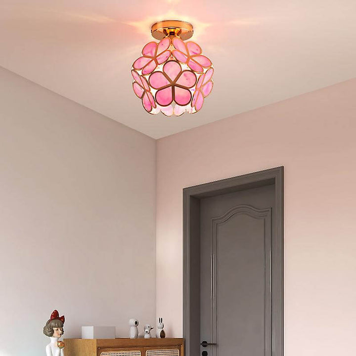 Loft Home Blomster Design Glas Loftlampe