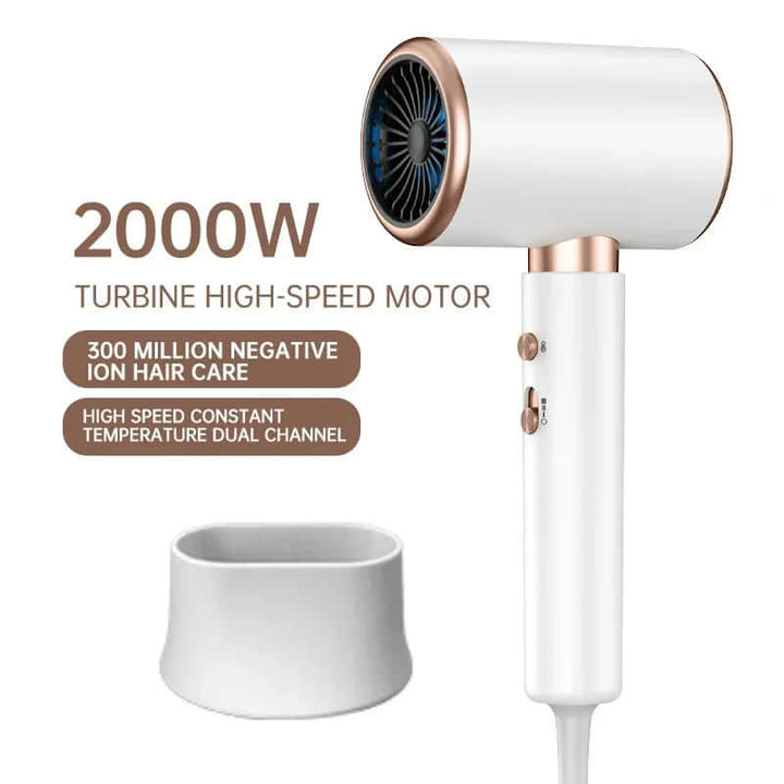 2400W Hårtørrer med Ion-Teknologi - Hurtigtørrende