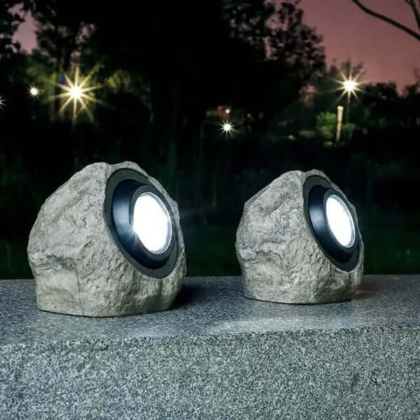 Solar Stenlampe Udendørs Have, 17 x 20 cm