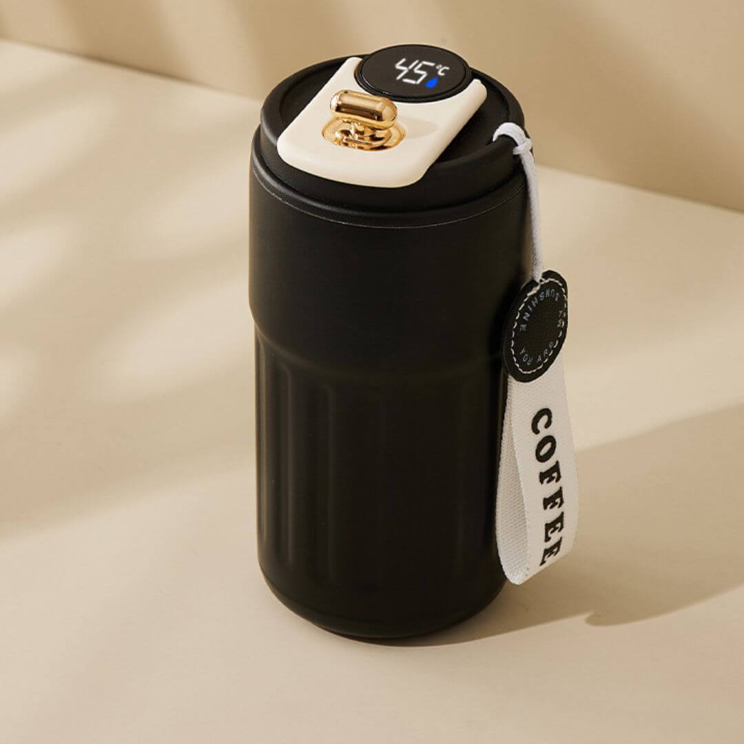 Isoleret termokop 450ml med LED temperaturvisning