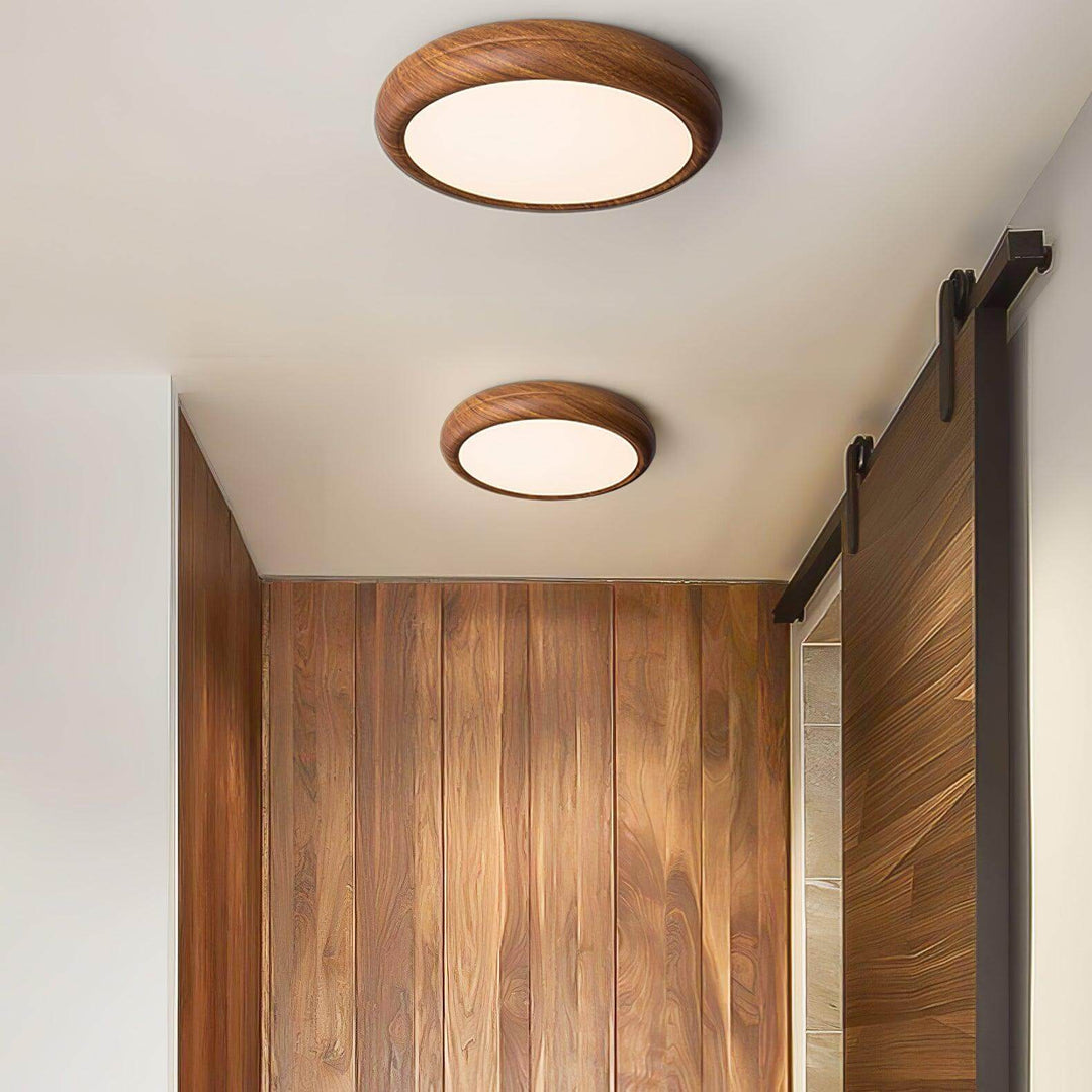 LED Loft Rund Loftlampe i Trælook
