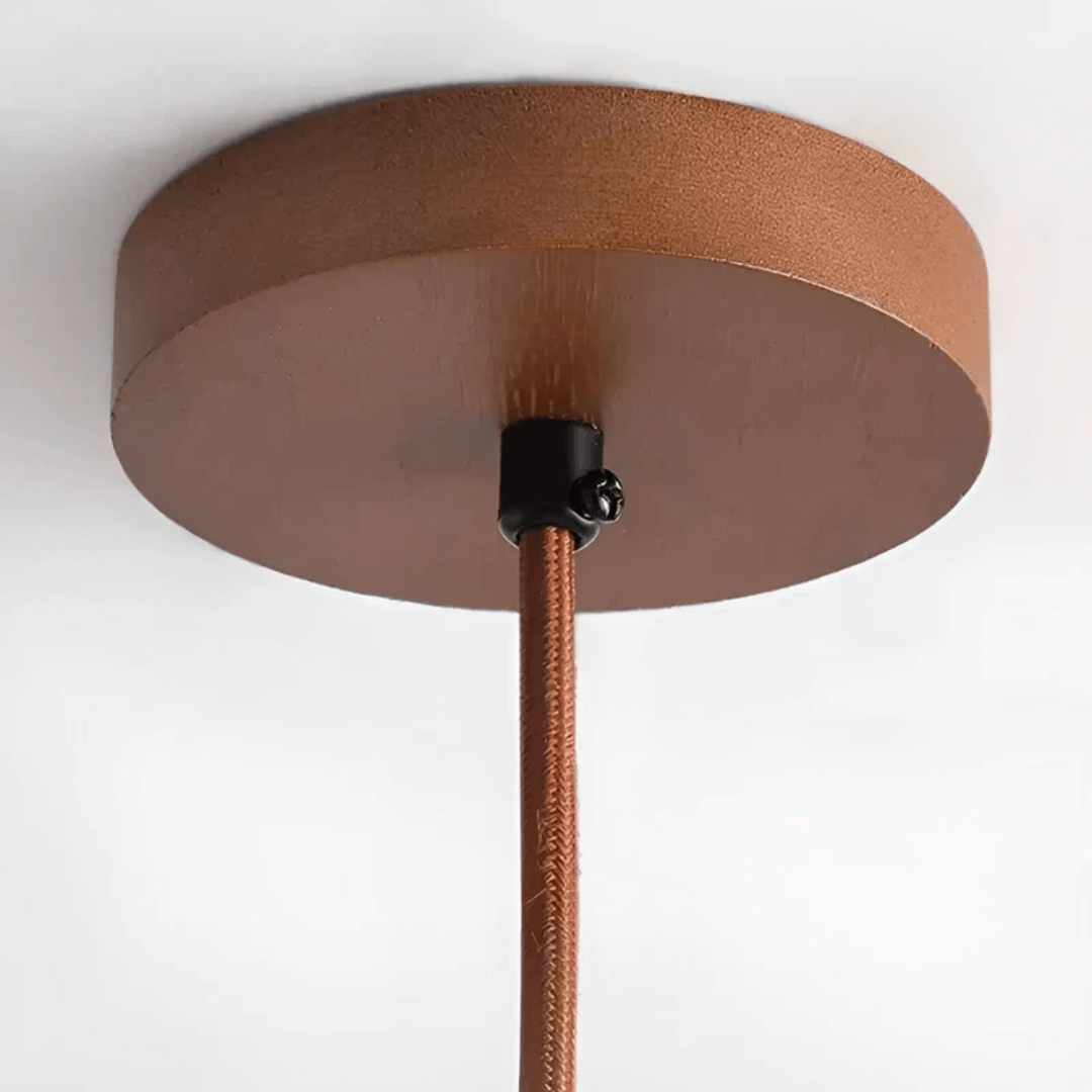 LED Loft Pendel Retro Trælook Design Lampe
