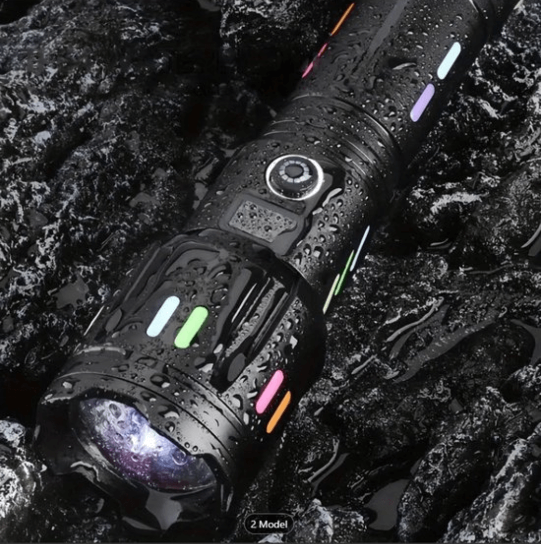 9000 Lumen Genopladelig LED Lommelygte