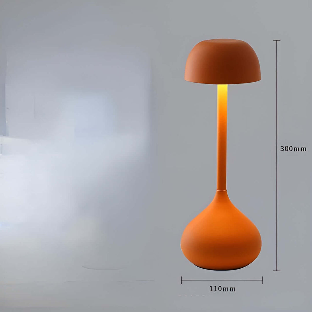 Dæmpbar trådløs LED-bordlampe i svampedesign