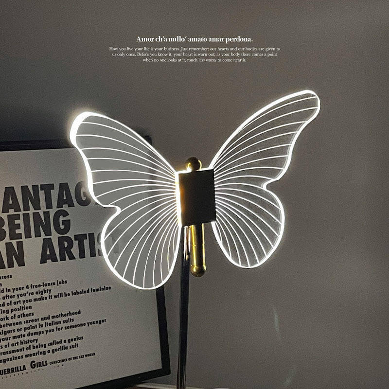 Dekorativ sommerfugl LED-bordlampe