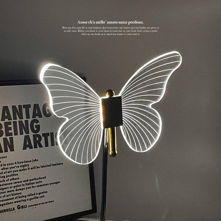 Dekorativ sommerfugl LED-bordlampe