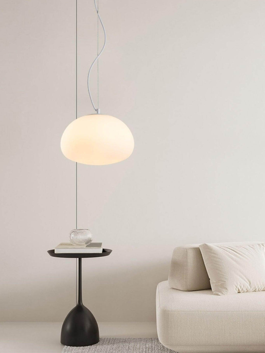 Moderne glas pendellampe til hyggelig belysning