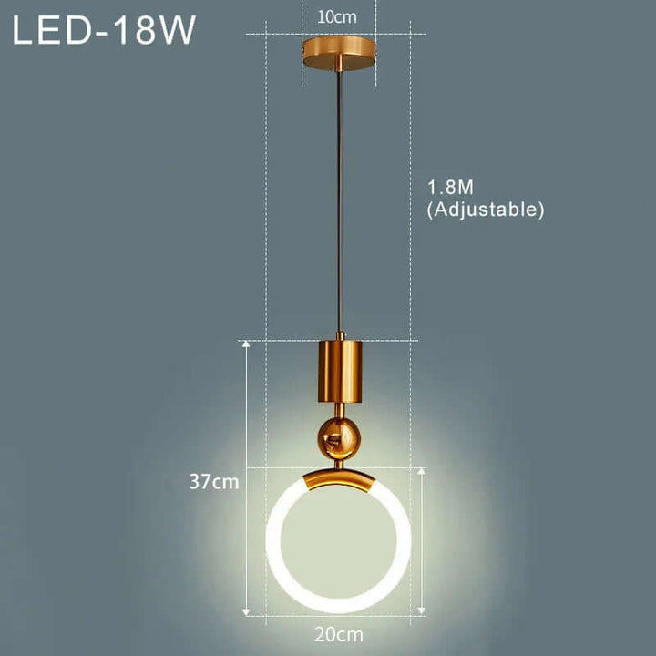 Minimalistisk LED Pendellampe til Hjemmet