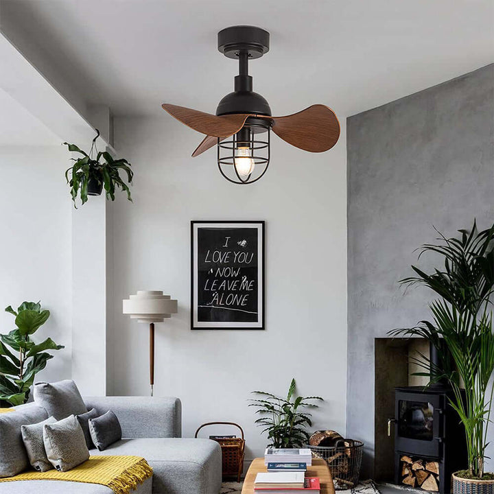 Moderne loftventilator med indbygget lys