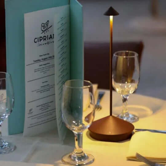 Dæmpbar LED bordlampe, vandtæt