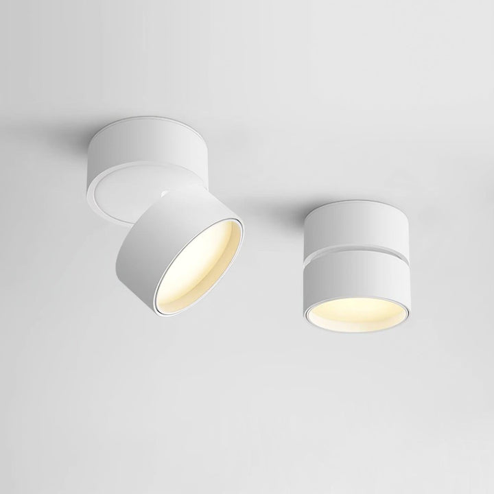 Justerbar loftlampe i aluminium, 10 cm