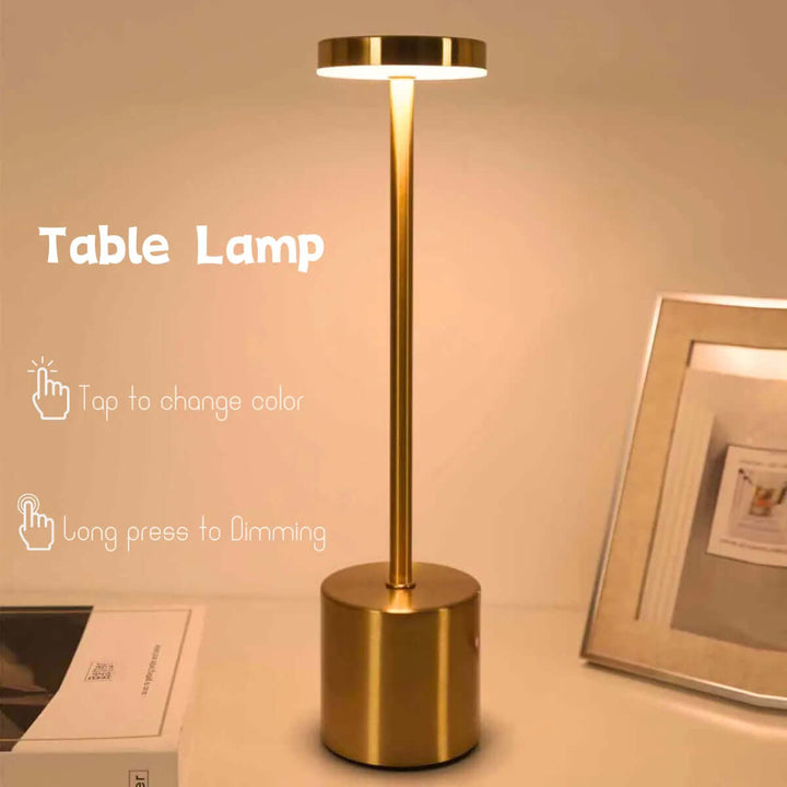 Dæmpbar LED-bordlampe - Trådløs & Moderne