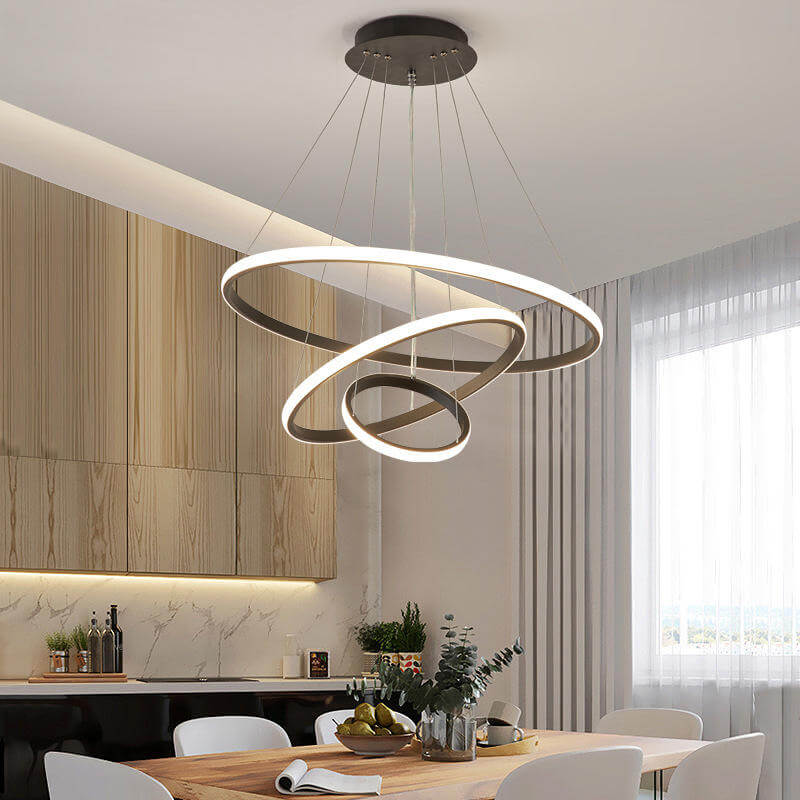 LED Loftloftslampe med 3 Ringen, Dæmpbar