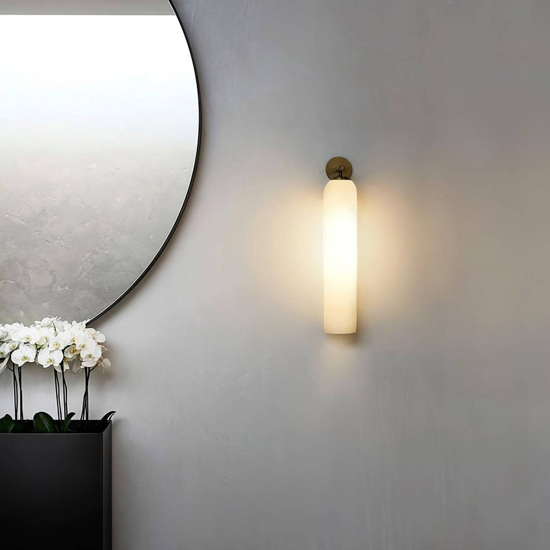 Elegant væglampe i kunstglas