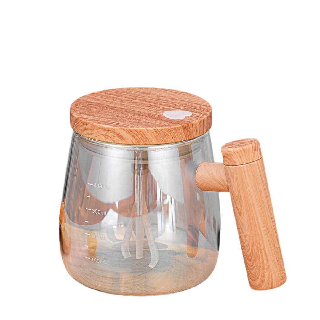 Håndmixer Kop af Træ - 2-i-1 Smoothie Blender