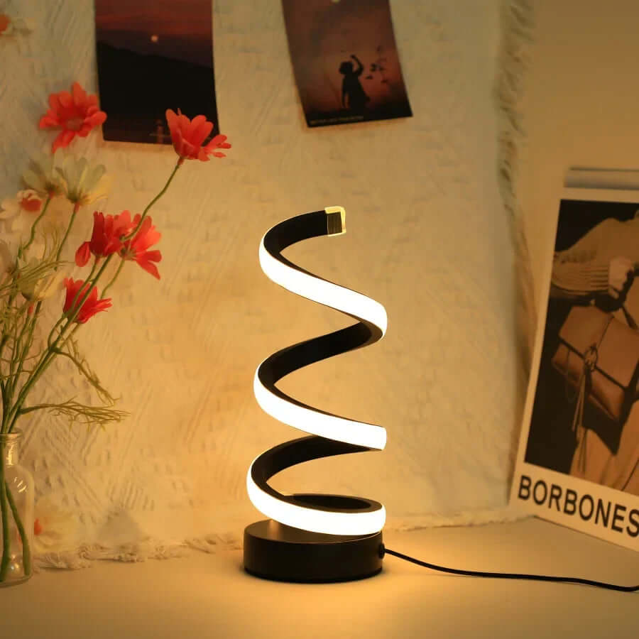 USB LED Skrivebordslampe med S-formet Design