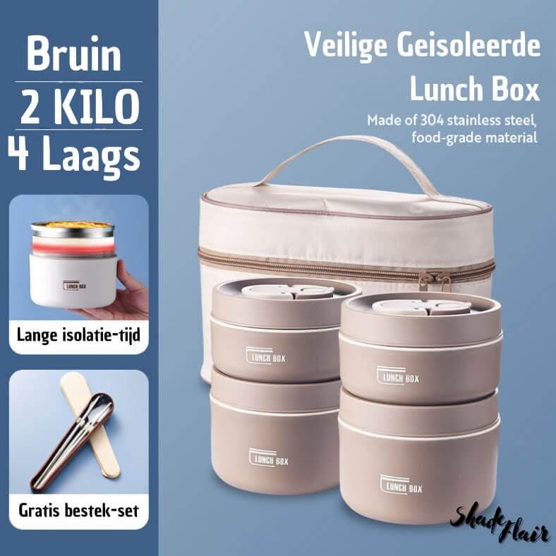 Isoleret madkassesæt i rustfrit stål - LunchMate