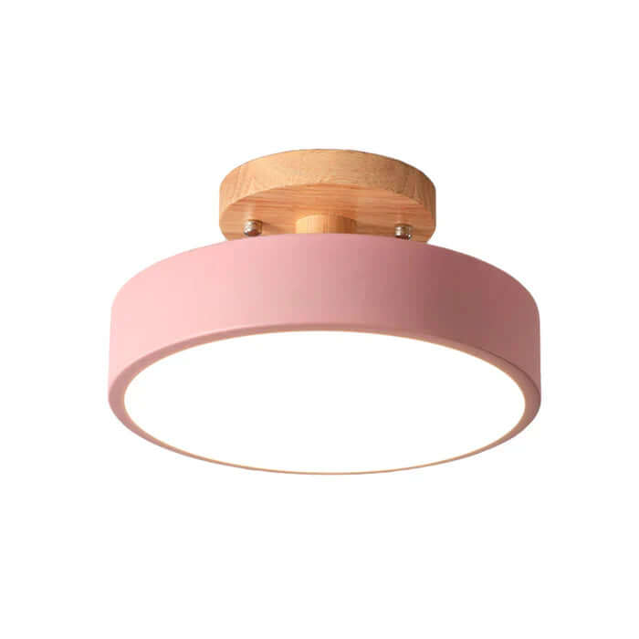 Moderne LED Loft Plafondlampe i Skandinavisk Træ