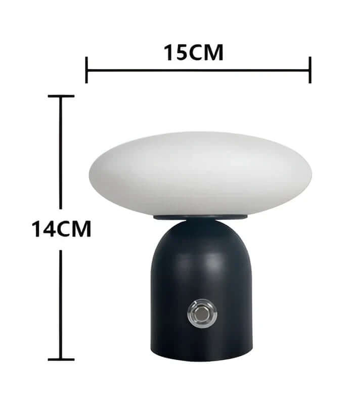 LED Bordpladelampe Svamp Design med Genopladeligt Batteri